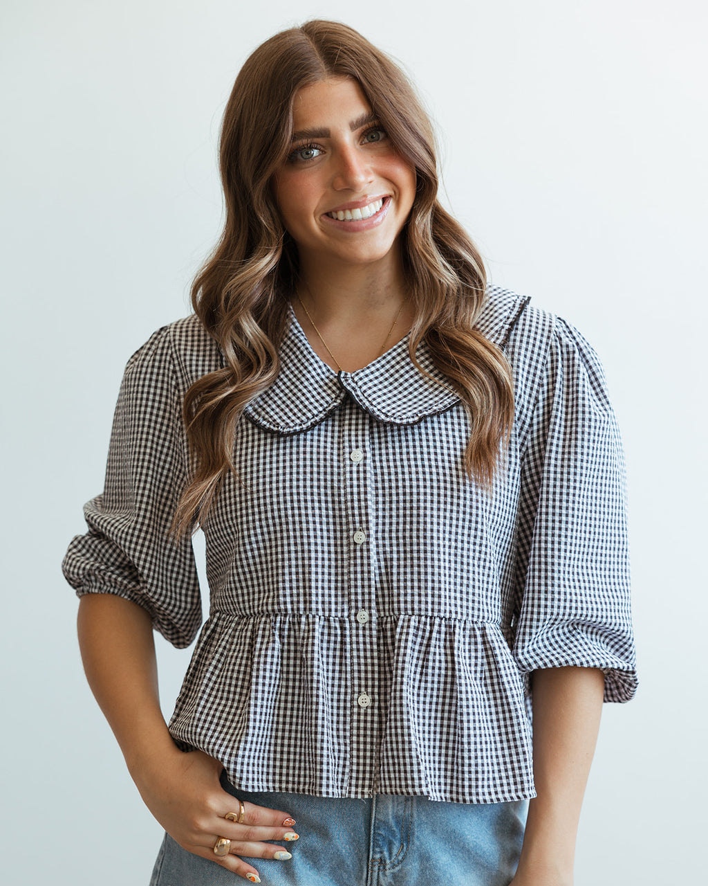 Boujee Gingham Top