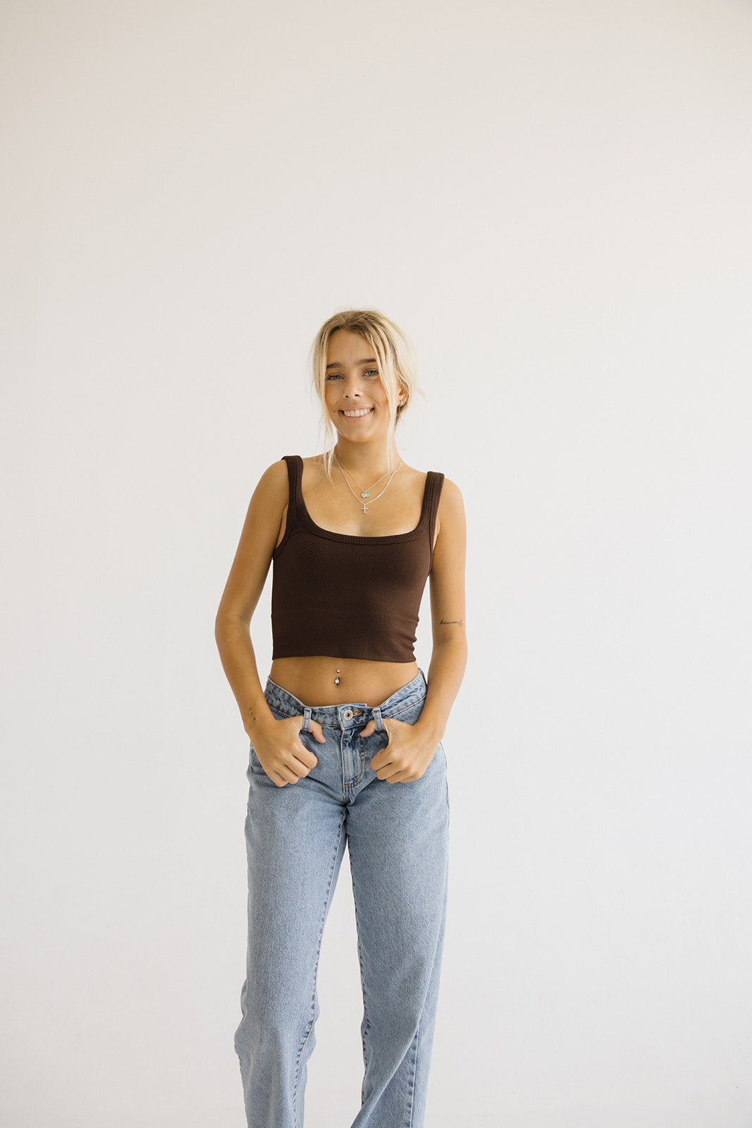 Cozy Ribbed Top // Chocolate