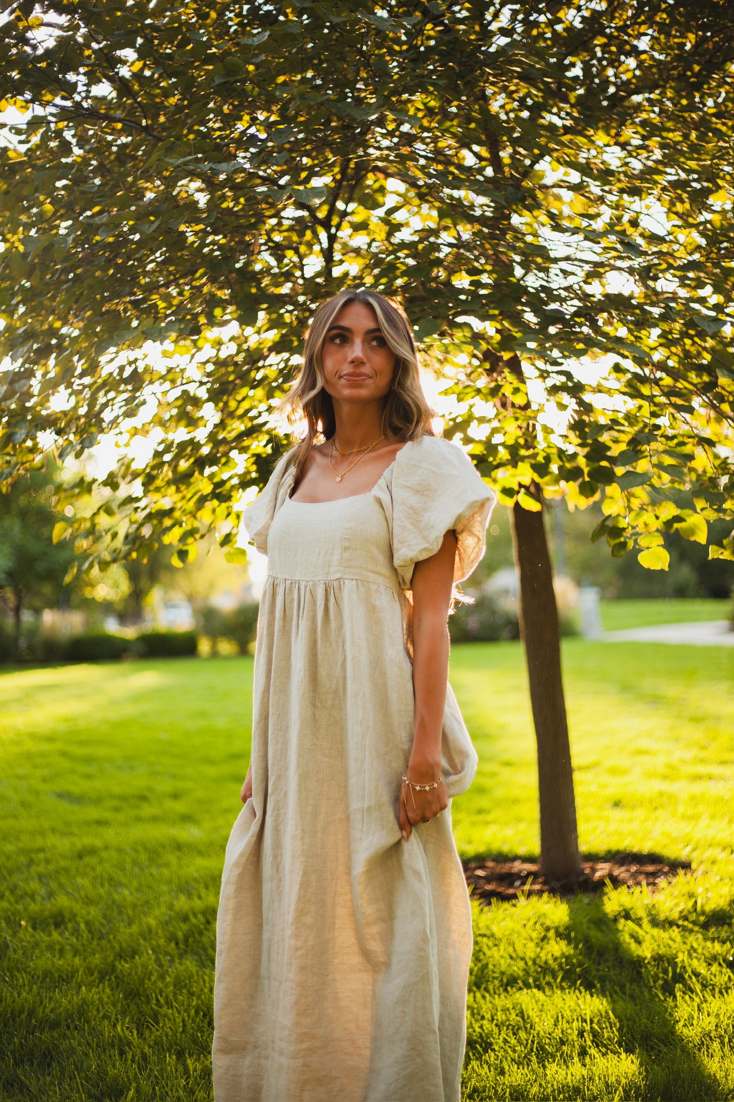 Nova Linen Dress