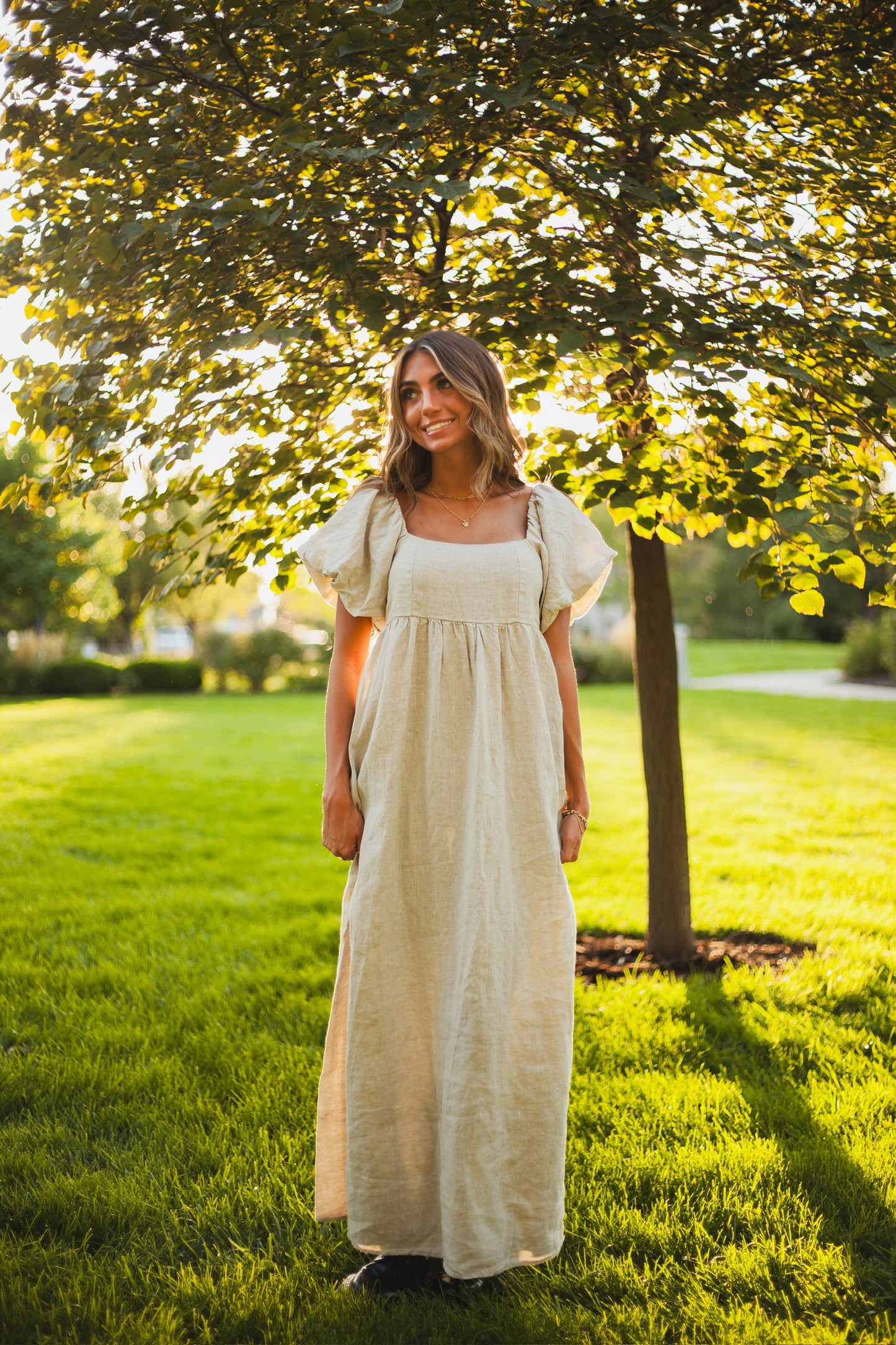 Nova Linen Dress