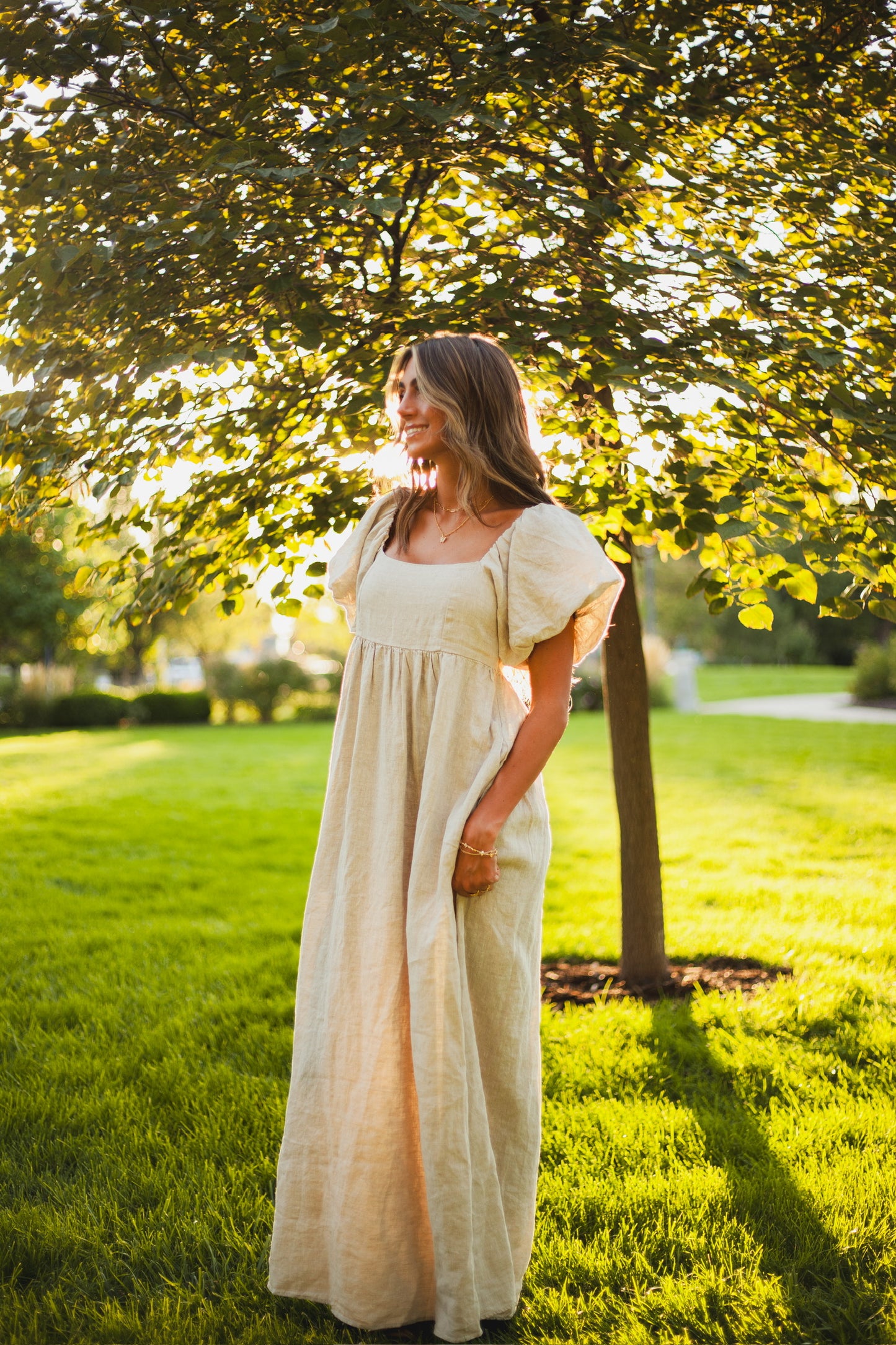 Nova Linen Dress