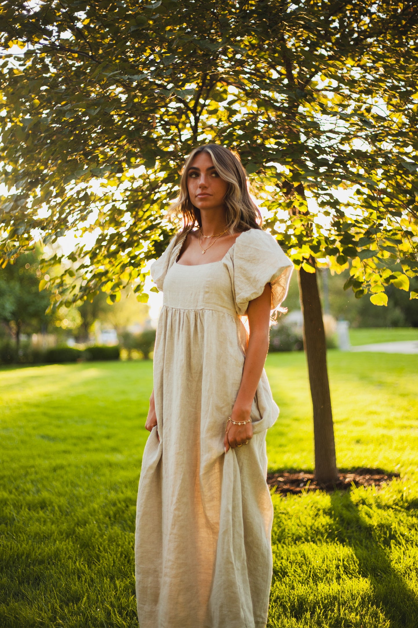 Nova Linen Dress