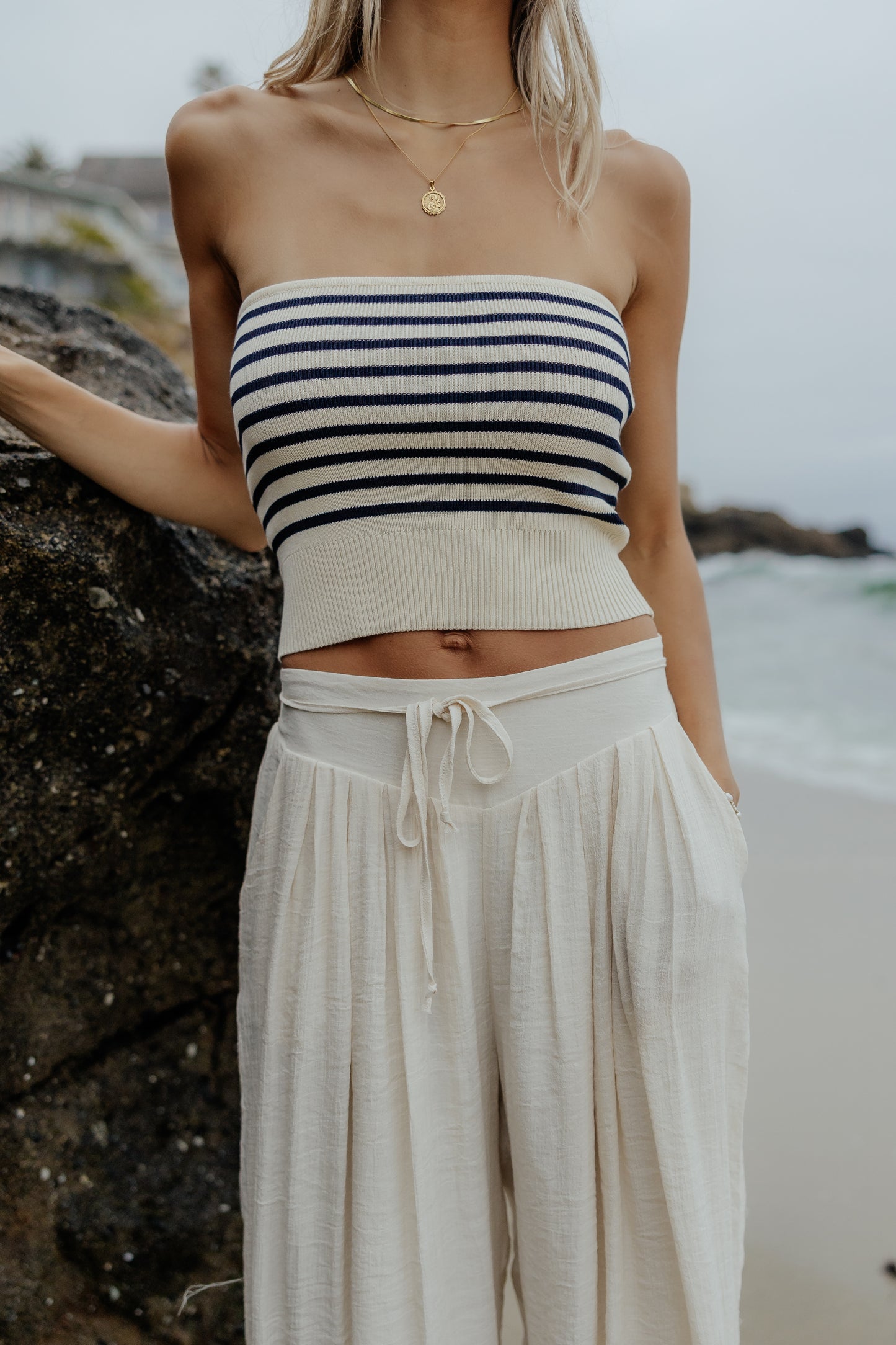 Malibu Stripe Tube Top