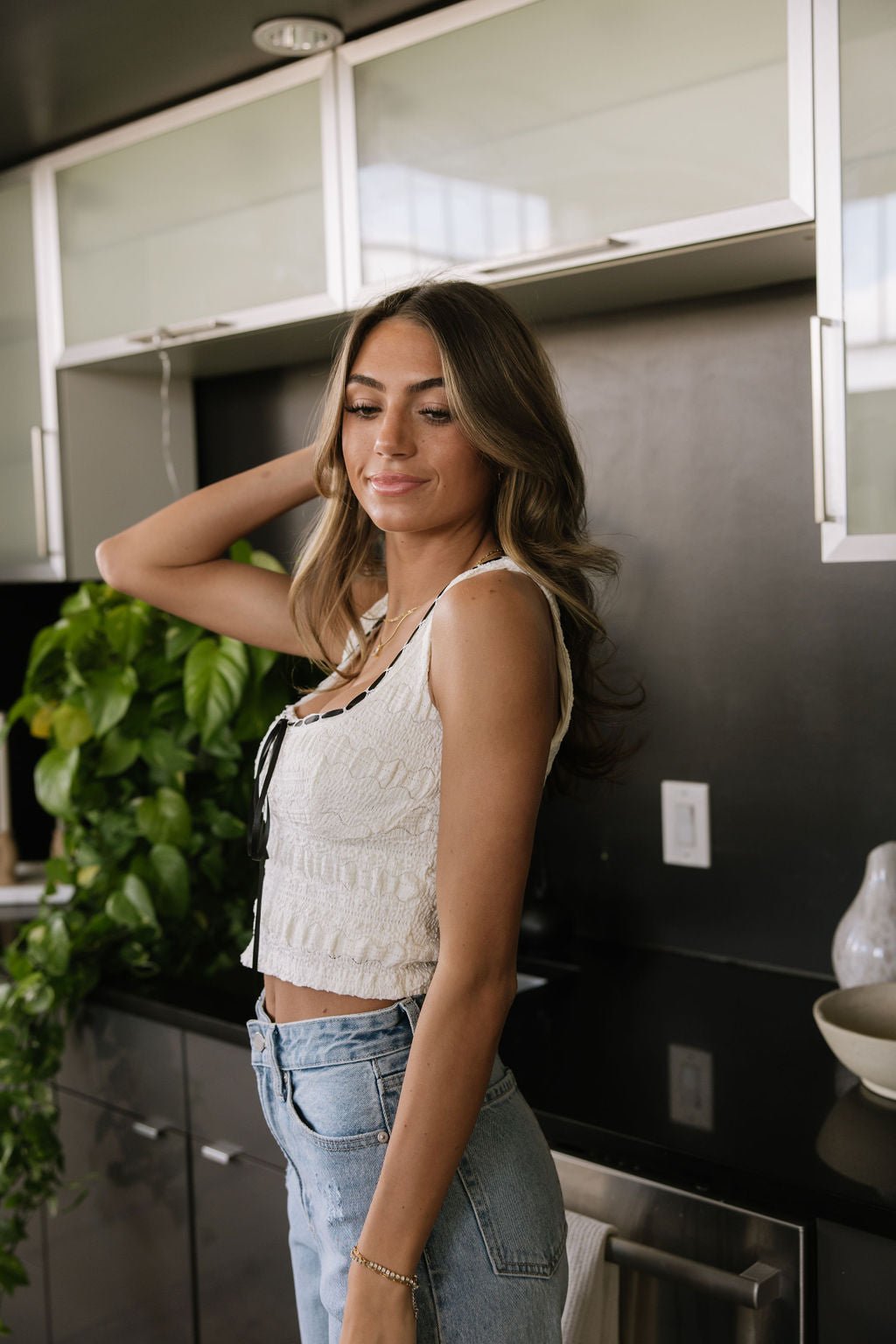 Aurora Lace Knit Tank