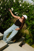 Ballpark High Waisted Straight Jeans