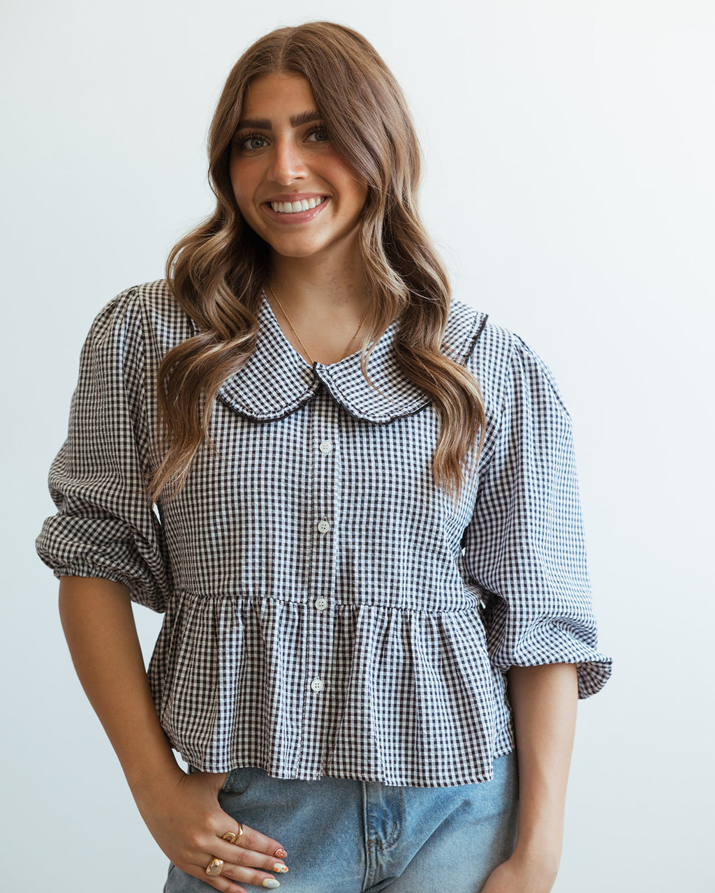Boujee Gingham Top