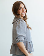 Boujee Gingham Top