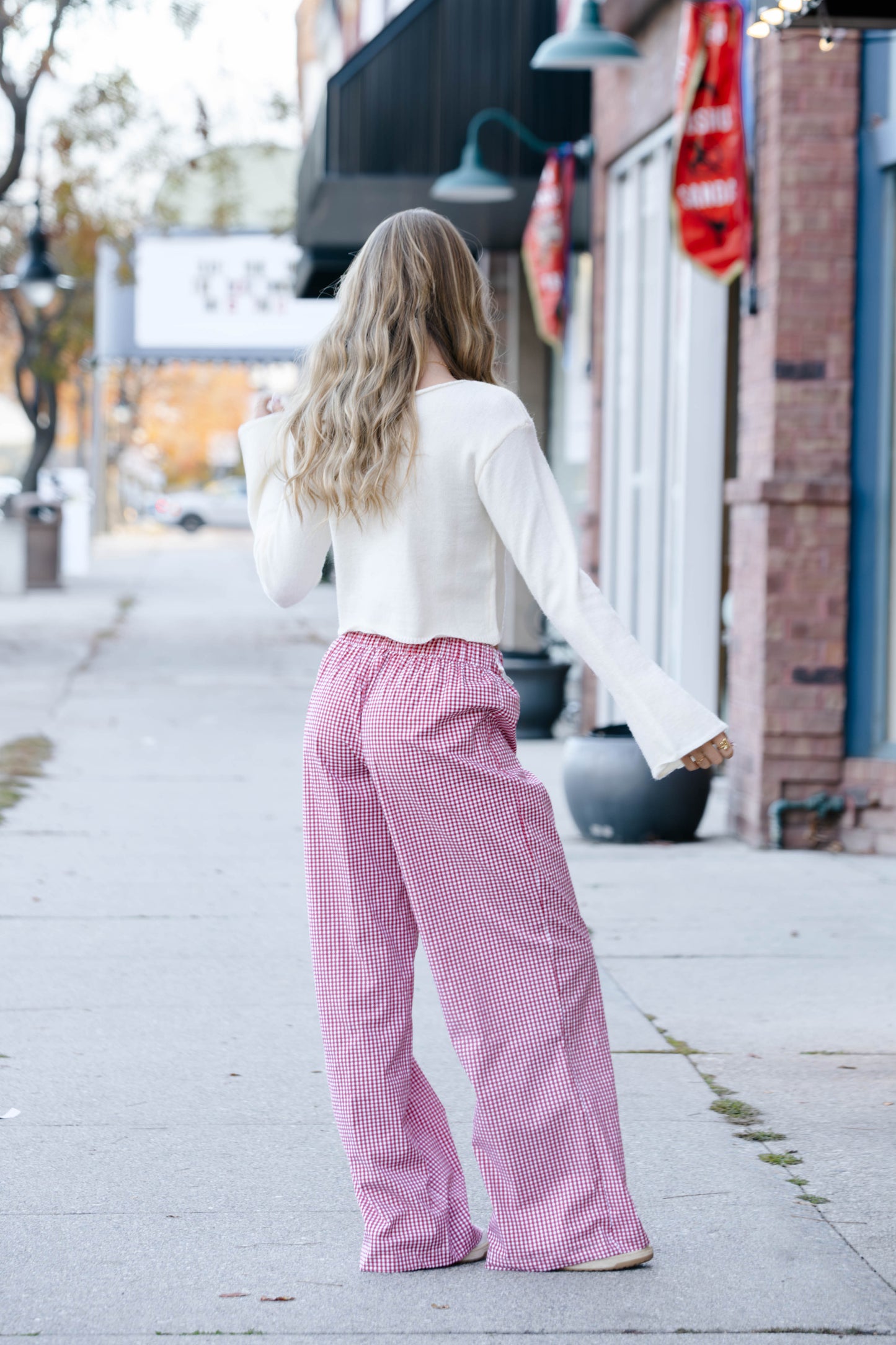 Blushing Red Pants