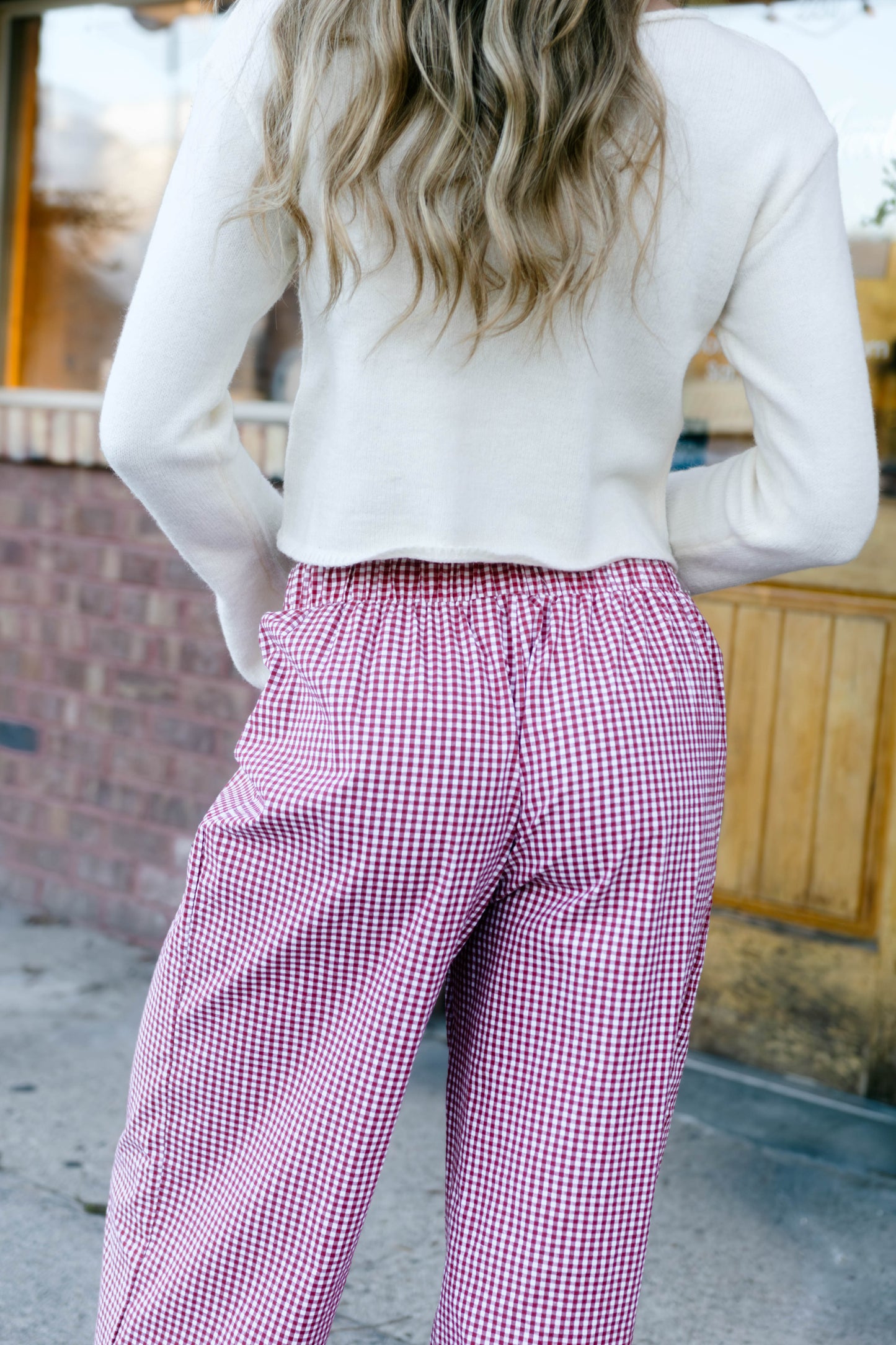 Blushing Red Pants