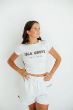 Isla Grove Original Baby Tee // Ash