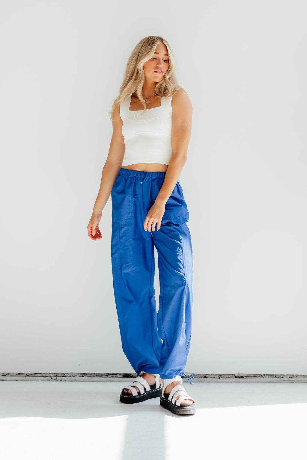 Parachute Pants - Blue – Trendy and Tipsy