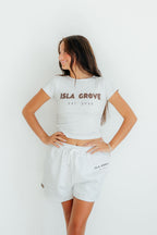 Isla Grove Original Baby Tee // Ash