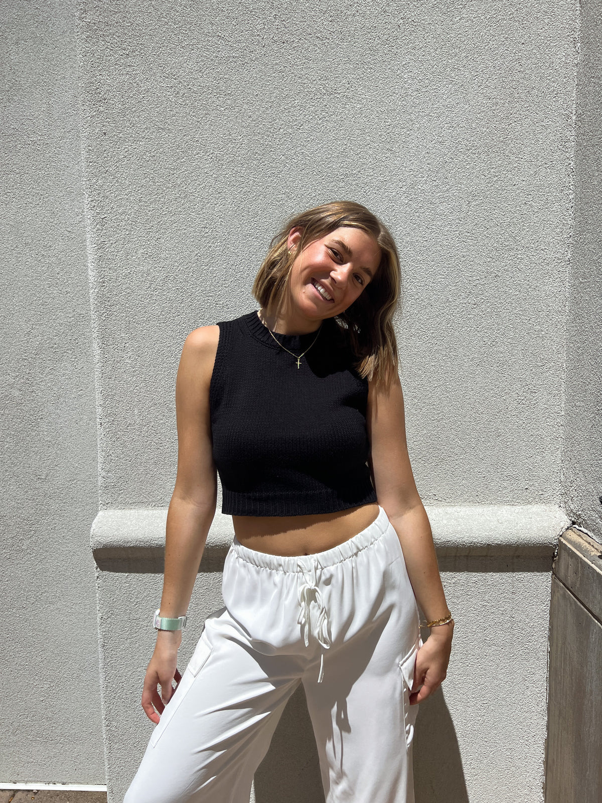 Lola Knit Tank // Black