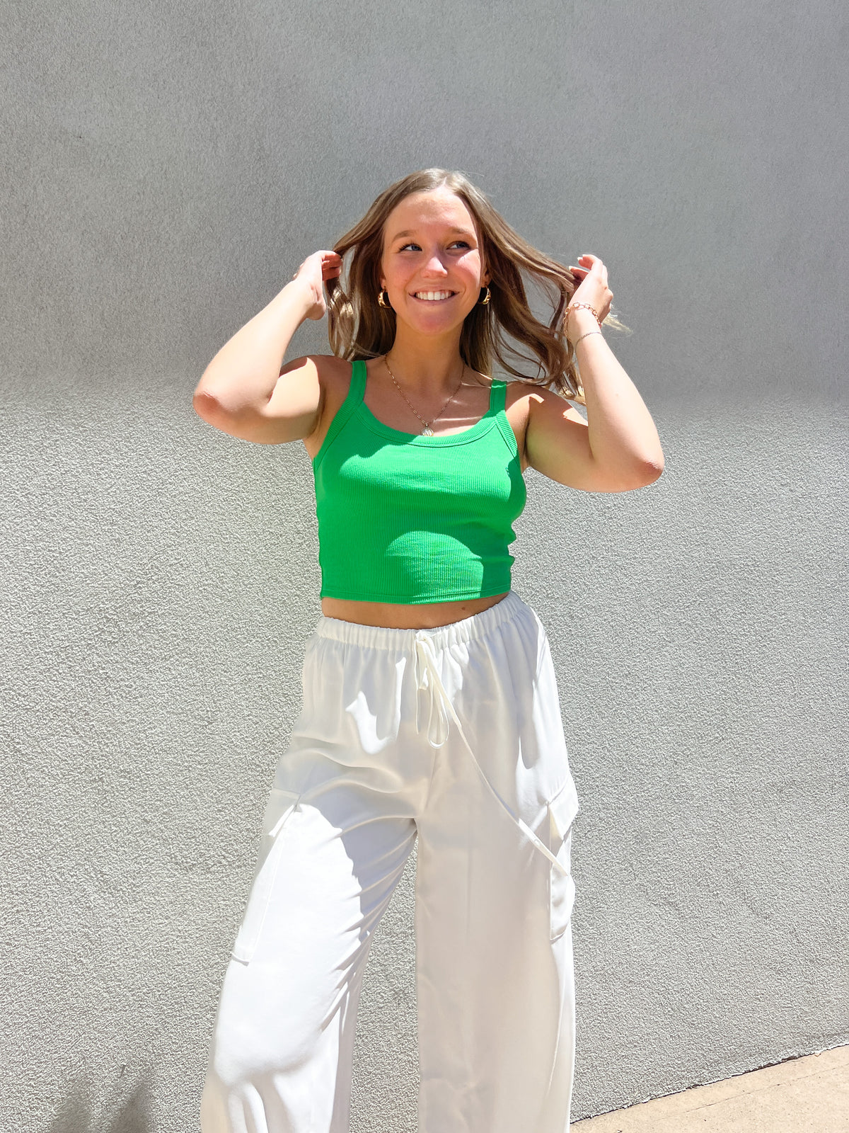 Everyday Crop Tank // Green