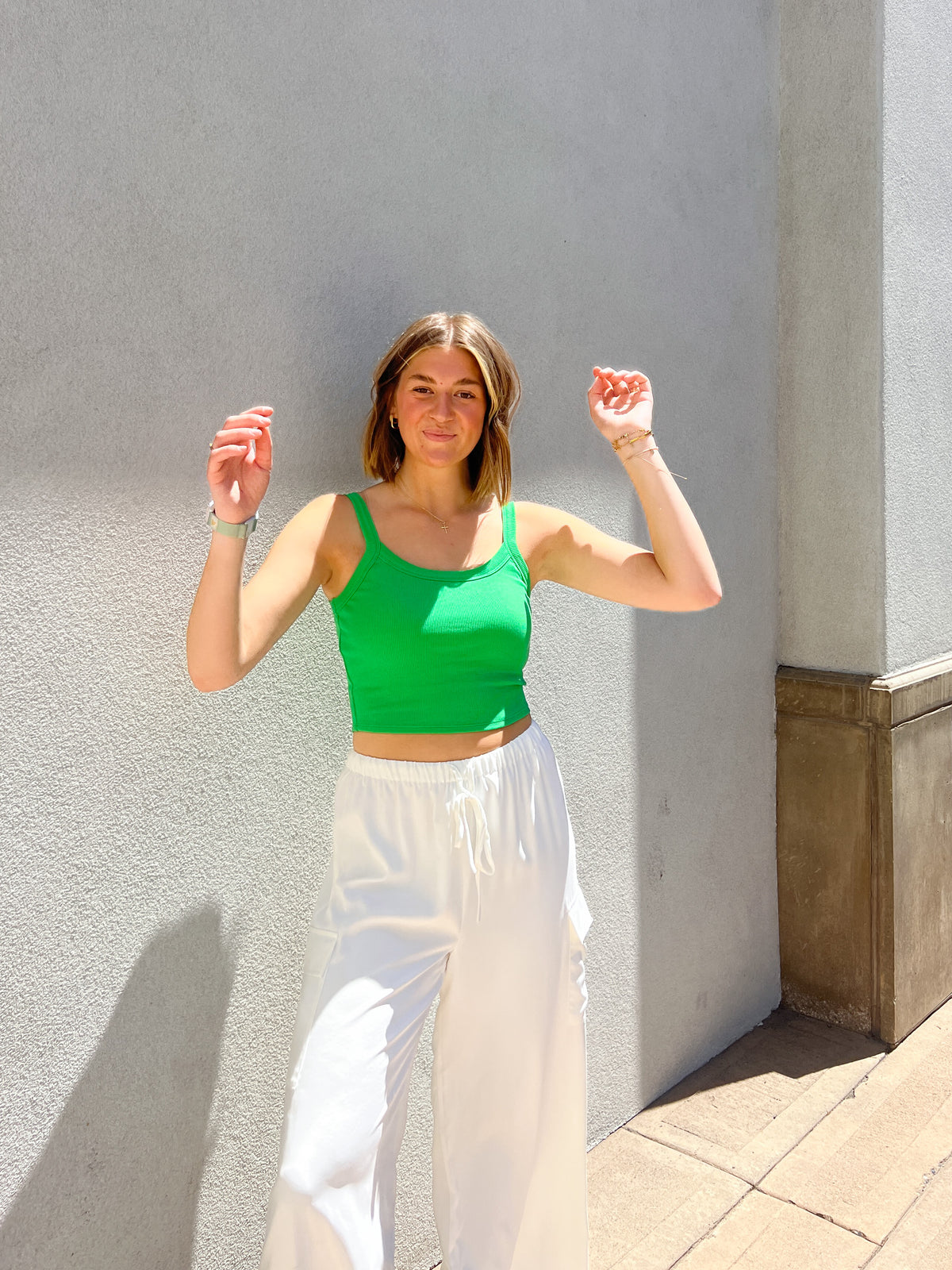 Everyday Crop Tank // Green