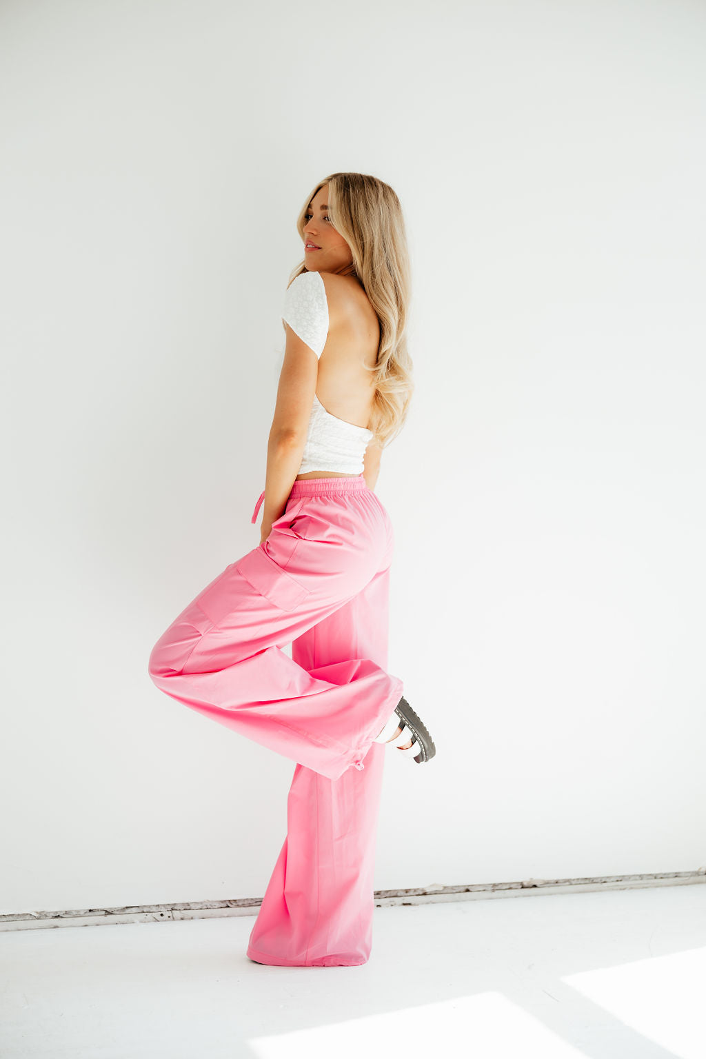 Party in Pink Cargo Pants