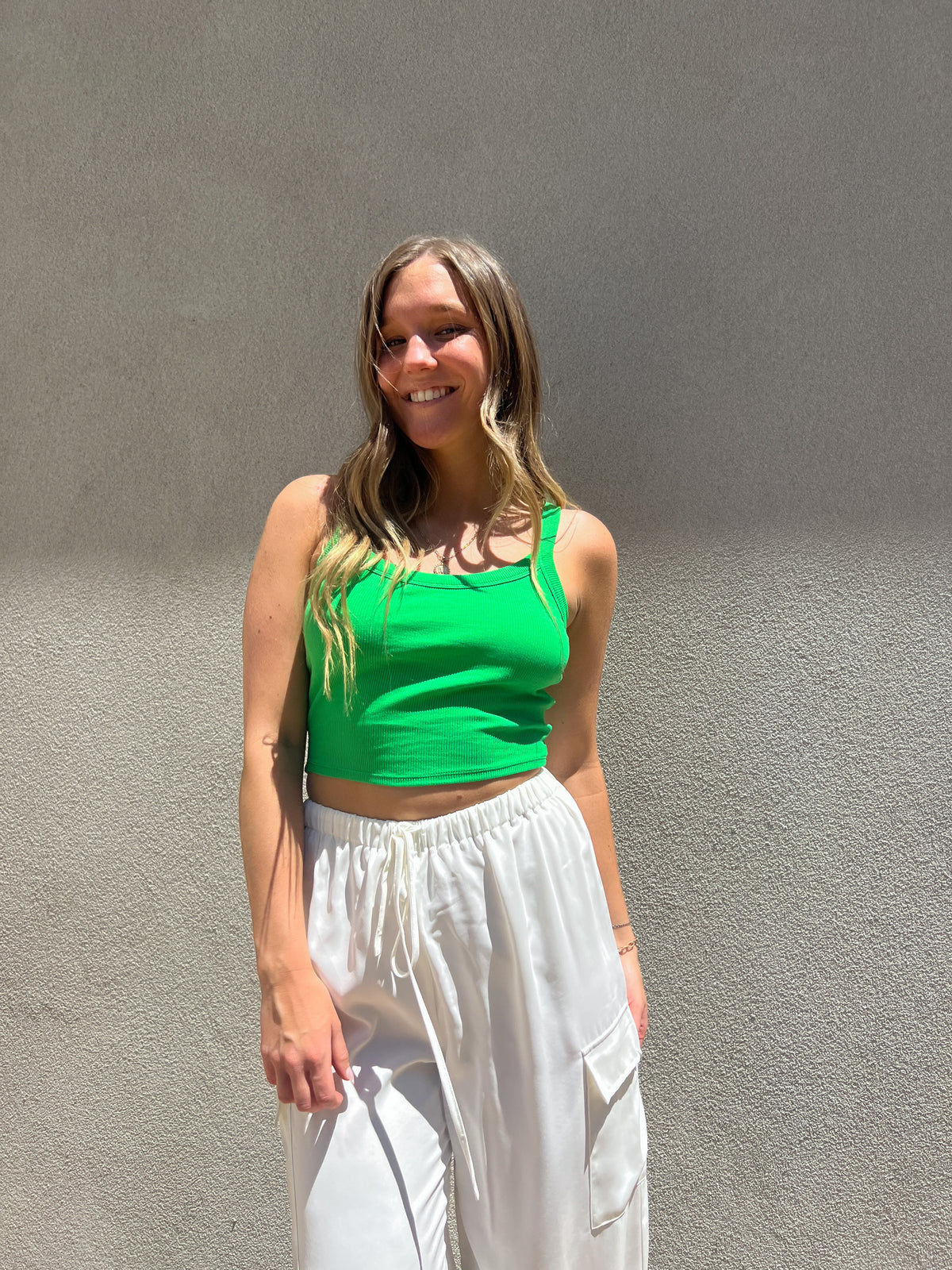 Everyday Crop Tank // Green