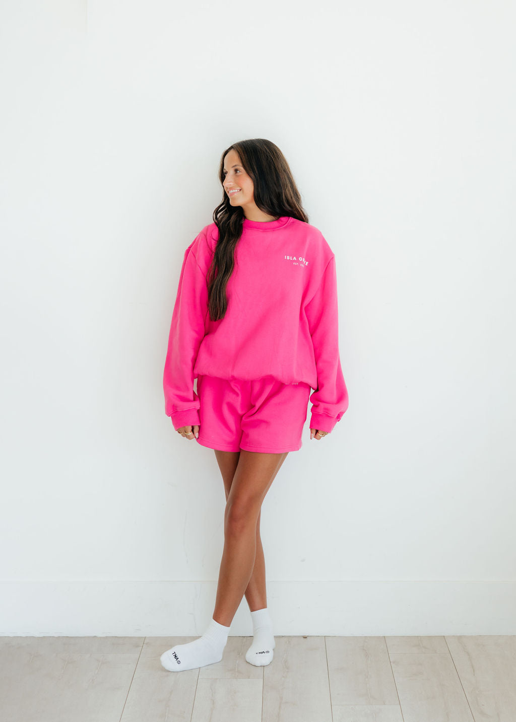 Isla Grove Original Crewneck // Hot Pink *RESTOCKED*