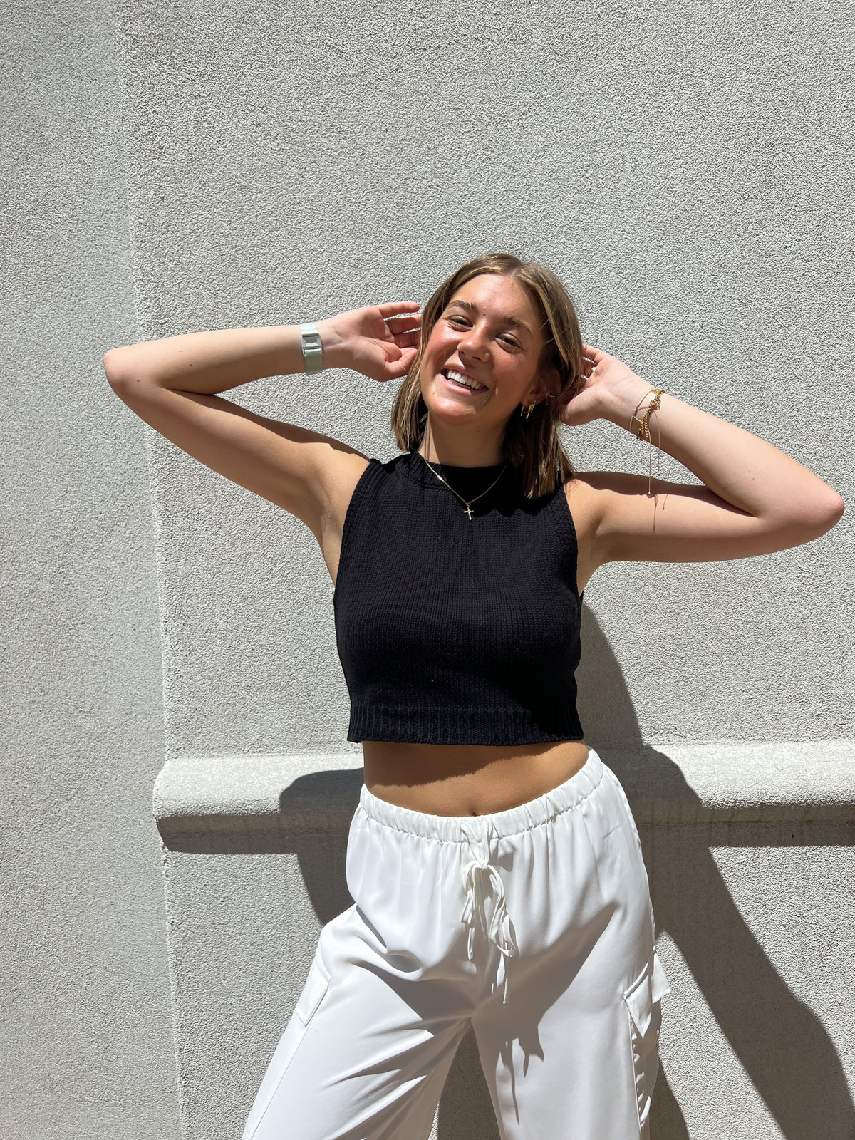 Lola Knit Tank // Black