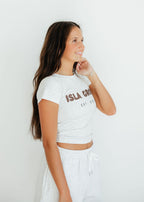 Isla Grove Original Baby Tee // Ash