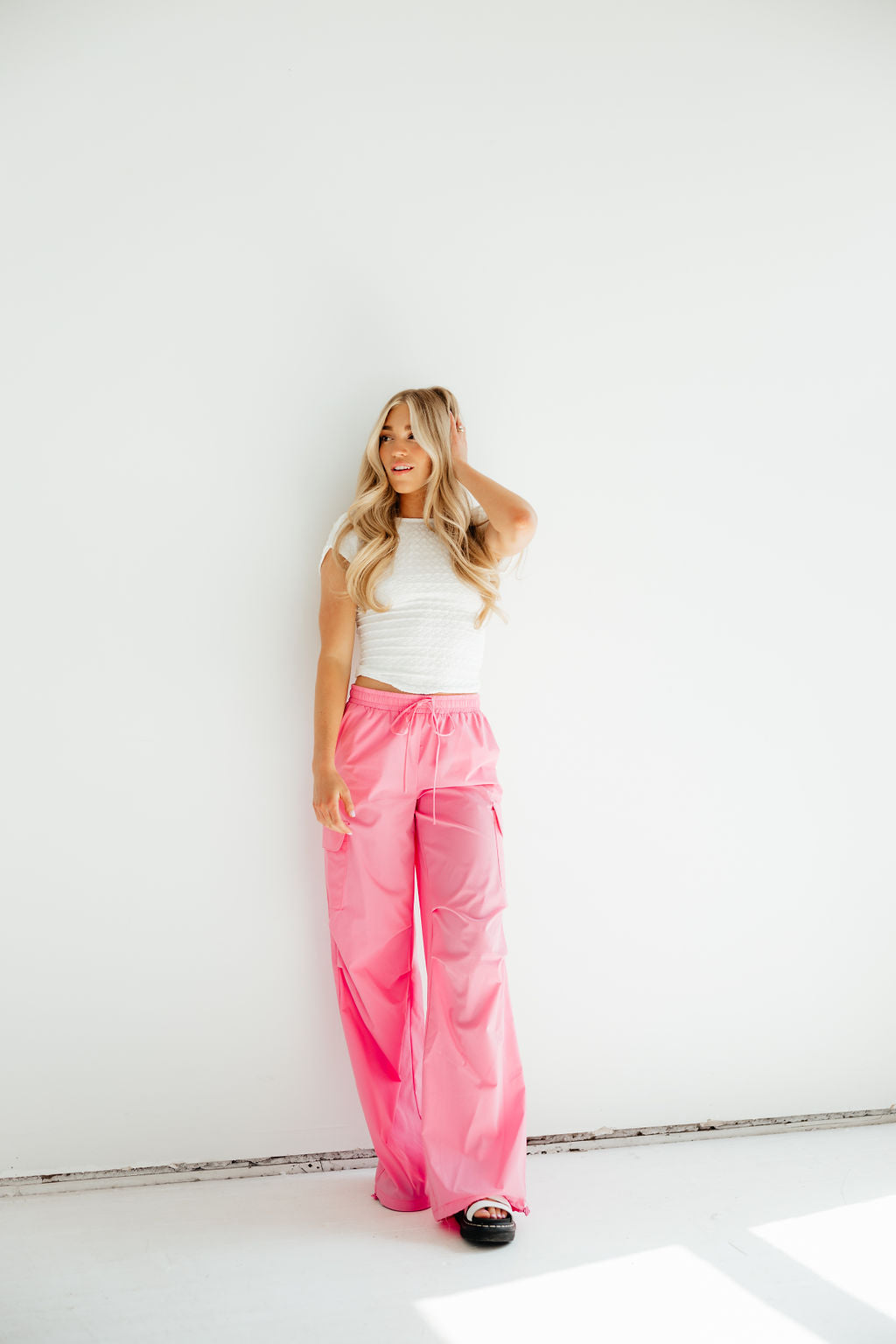 Party in Pink Cargo Pants
