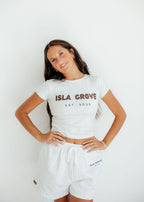 Isla Grove Original Baby Tee // Ash