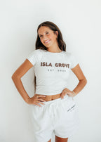 Isla Grove Original Baby Tee // Ash