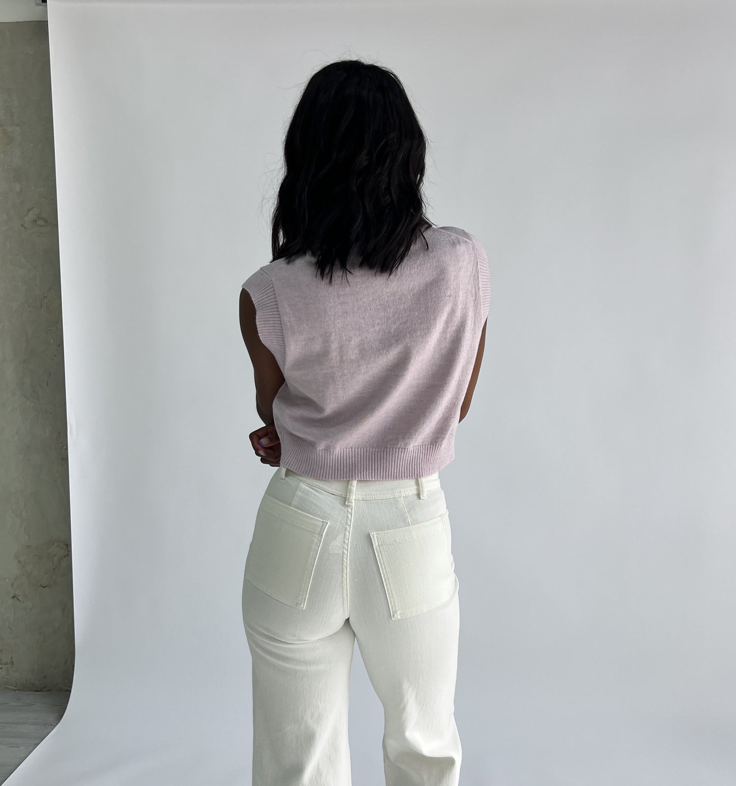 Chloe Sweater Vest // Lilac