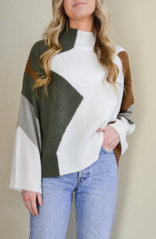 Remi Geometric Sweater
