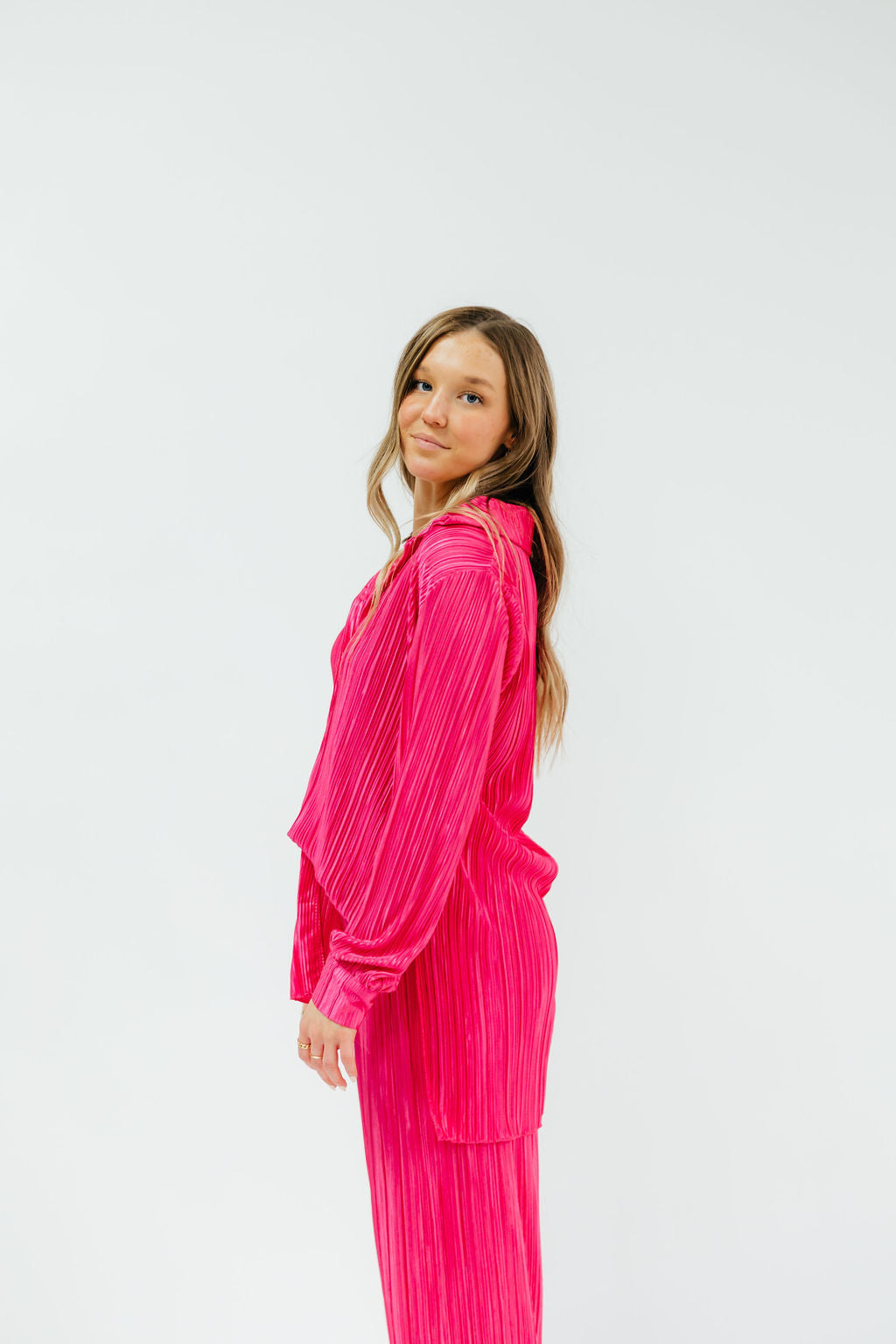 Topshop long-line brushed formal coat in pink check | ASOS