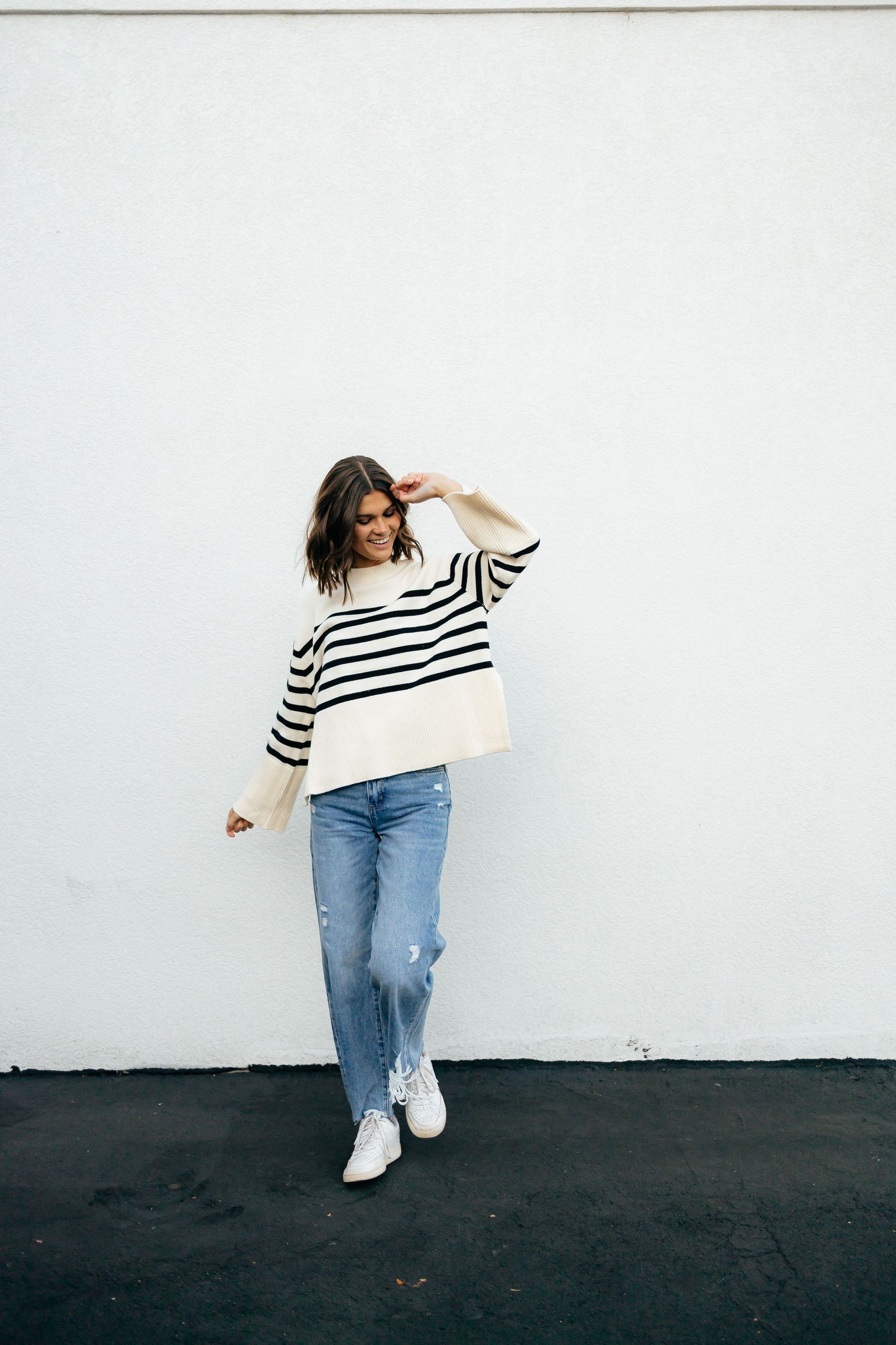 Breezy Stripe Sweater