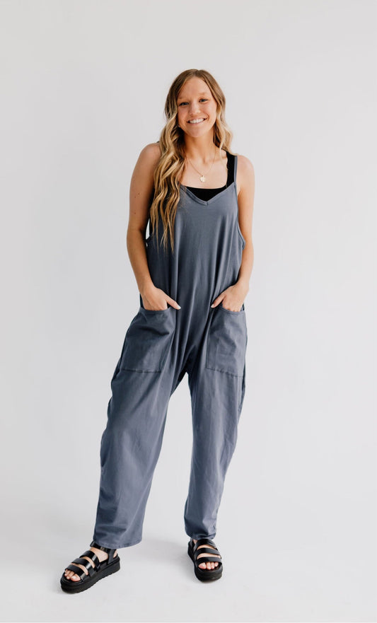 One Shot Jumpsuit // Blue Grey